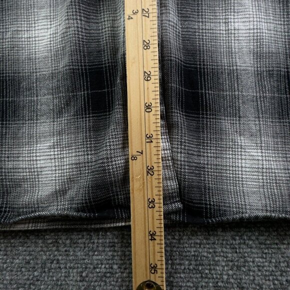 Fox Racing Button Up Shirt Women Black White Plaid Flannel Long Sleeve XL Ladies - Picture 15 of 16